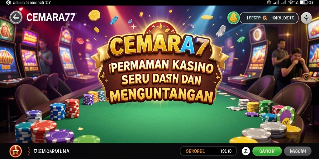 Screenshot menampilkan gameplay seru permainan kasino CEMARA77.