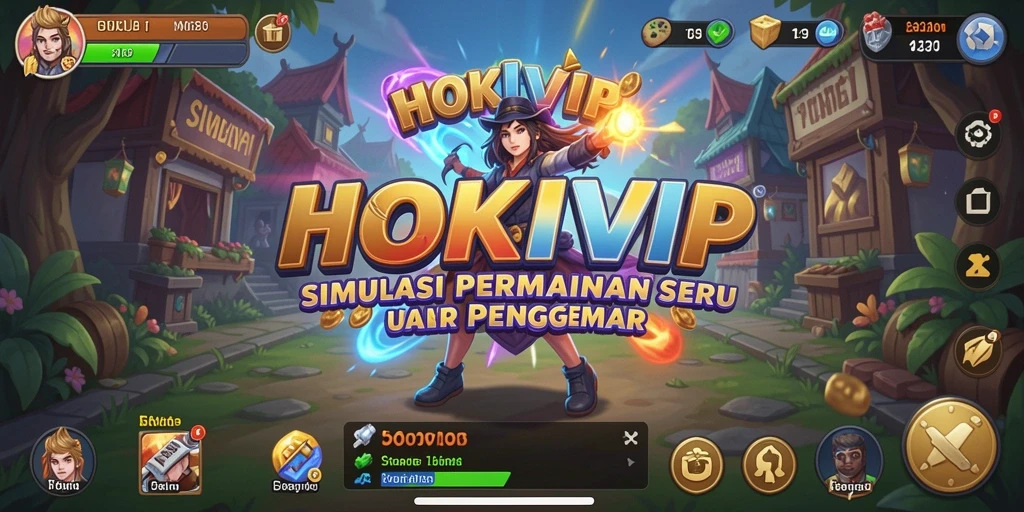 Tampilan dinamis gameplay HOKIVIP yang menarik dan menantang.
