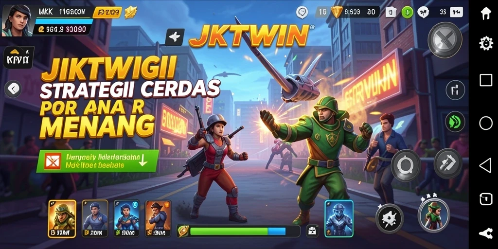 Tampilan gameplay <strong>JKTWIN</strong> dengan strategi yang mendebarkan.