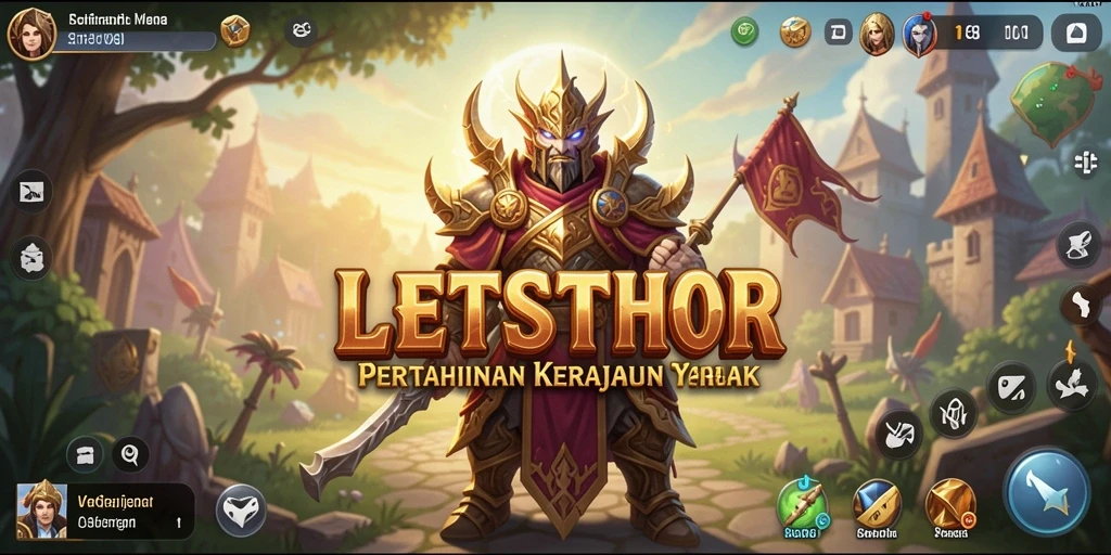 Screenshot gameplay LETSTHOR menampilkan aksi menara pertahanan yang menegangkan.