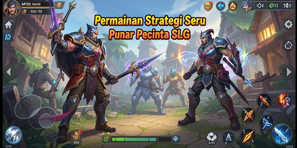 Tangkapan layar utama MPOID menampilkan pertarungan strategis antar pemain.