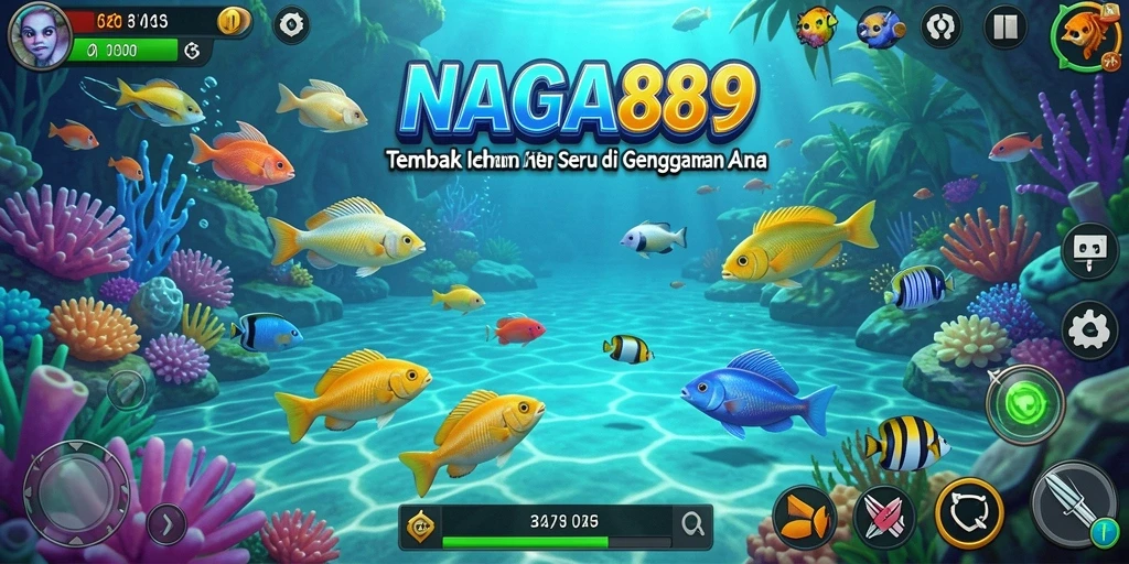 Tangkapan layar gameplay seru NAGA889 dengan aksi Tembak Ikan yang menegangkan.