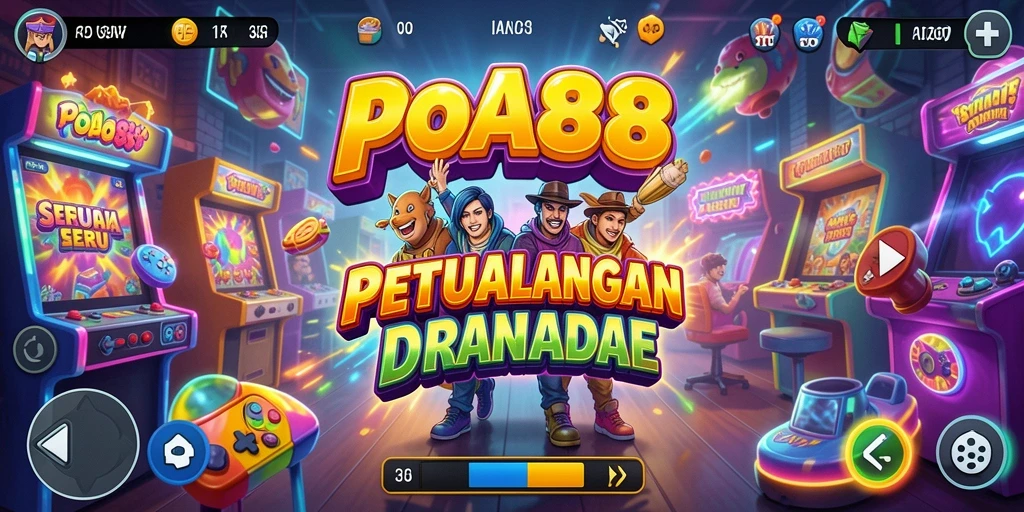 Screenshot utama POA88 menampilkan aksi seru dalam permainan Arcade.